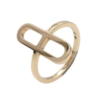 18K玫瑰金 Ever chaine Dancle 戒指 53【HERMES 愛馬仕】