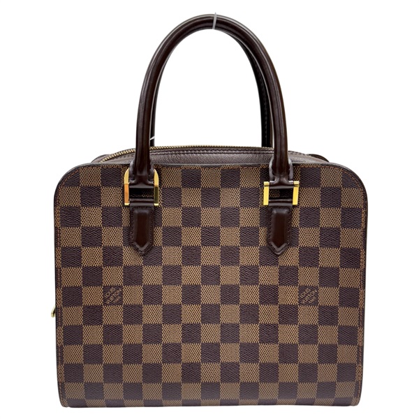 棕色 棋盤格帆布 Triana 手提包【LOUIS VUITTON LV 路易威登】 N51155