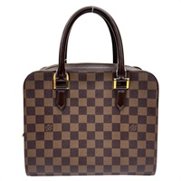 棕色 棋盤格帆布 Triana 手提包【LOUIS VUITTON LV 路易威登】 N51155