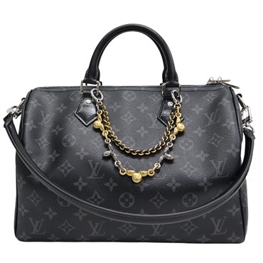 黑色 原花 Eclipse帆布 Speedy Soft 30 兩用包【LOUIS VUITTON LV 路易威登】 M15102