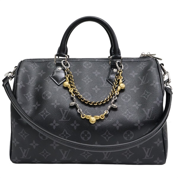 黑色 原花 Eclipse帆布 Speedy Soft 30 兩用包【LOUIS VUITTON LV 路易威登】 M15102