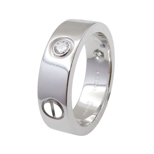 18K白金 經典款 3PD LOVE戒指【Cartier 卡地亞】 CRB4032500