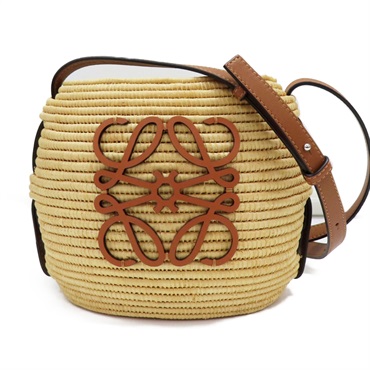 米色 草編 Beehive Basket 肩背包【LOEWE 羅威】