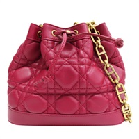 紅色 羊皮 Miss Dior水桶包 鏈帶肩背包【Dior 迪奧】