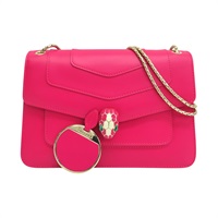 粉色牛皮 Serpenti Forever 肩背包【BVLGARI 寶格麗】