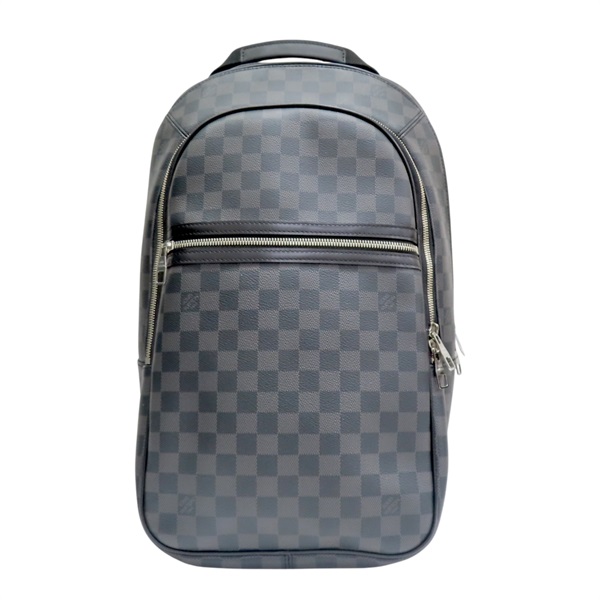 黑色棋盤格 帆布 Michael 後背包【LOUIS VUITTON LV 路易威登】 N58024