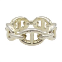 925純銀 Chaine d'ancre Enchainee 豬鼻子 戒指【HERMES 愛馬仕】
