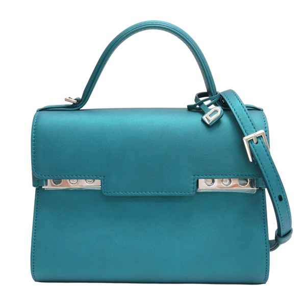 孔雀綠 牛皮 Tempete Mini 兩用包【DELVAUX 德爾沃】 AAO435AAX044ZPA