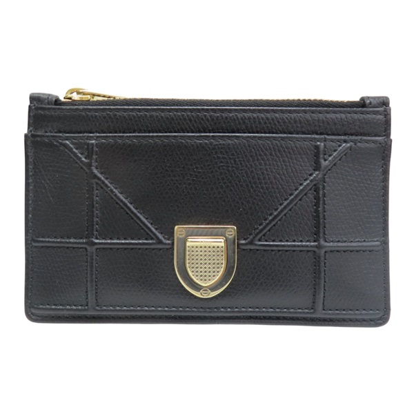 黑色 牛皮 Diorama 名片夾 卡夾 零錢包【Dior 迪奧】