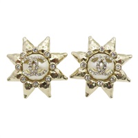 鍍金 珍珠 針式耳環【CHANEL 香奈兒】