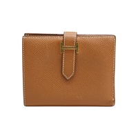 金棕色 EPSOM牛皮 Bearn compact 短夾 U刻【HERMES 愛馬仕】