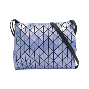 紫色 PVC 三角格 ROW Metallic 肩背包【BAO BAO ISSEY MIYAKE 三宅一生】 BB18-AG463