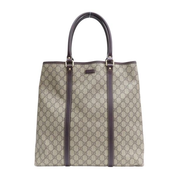 棕色 帆布 牛皮 托特包 手提包【GUCCI 古馳】 223668