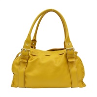 黄色 牛皮 托特包 手提包【MIU MIU 繆繆】