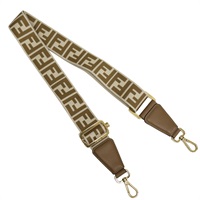 卡其色 帆布 背帶【FENDI 芬迪】