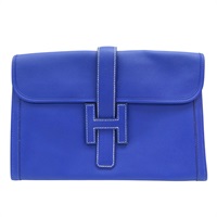 電光藍 Epsom牛皮 Jige PM 手拿包 X刻【HERMES 愛馬仕】