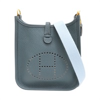 藍灰色 TC牛皮 Mini Evelyne 肩背包 Z刻【HERMES 愛馬仕】 H085945CK