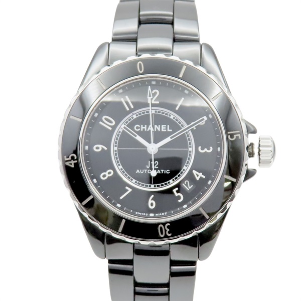 黑色錶盤 陶瓷 不鏽鋼 J12 腕錶【CHANEL 香奈兒】 H5697