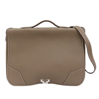 大象灰 TC牛皮 Victoria 郵差包 肩背包 B刻【HERMES 愛馬仕】