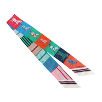 多色 真絲 絲巾【HERMES 愛馬仕】