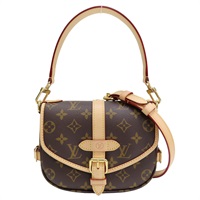 棕色 原花帆布 Saumur BB 兩用包【LOUIS VUITTON LV 路易威登】 M46740