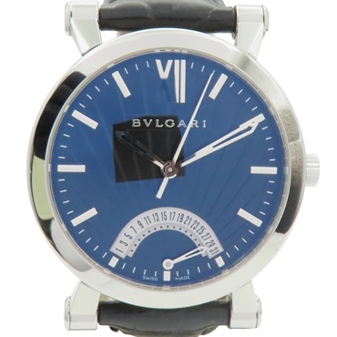 藍色錶盤 皮帶 不鏽鋼 Sotirio 腕錶【BVLGARI 寶格麗】 SB42SDR