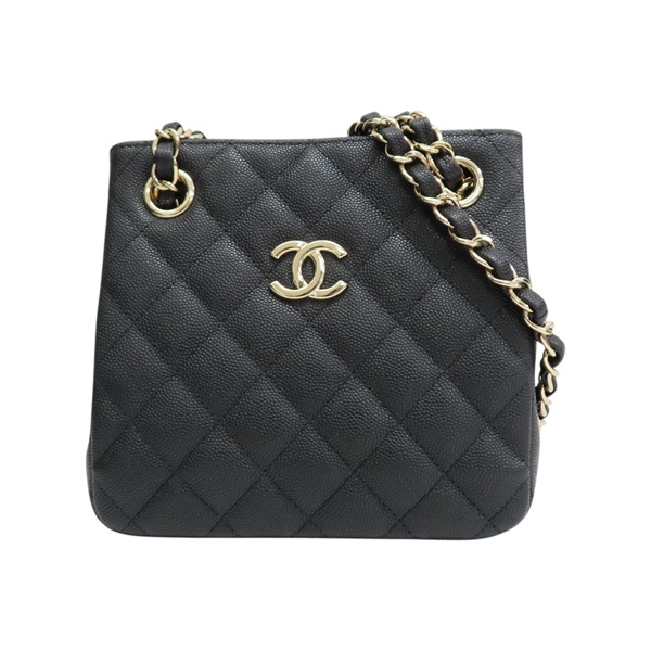 黑色 粒面牛皮 水桶包 肩背包 AS3176【CHANEL 香奈兒】 AS3176