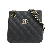 黑色 粒面牛皮 水桶包 肩背包 AS3176【CHANEL 香奈兒】 AS3176