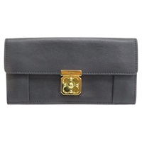 黑色 牛皮 兩折長夾 【Chloe 克羅伊】