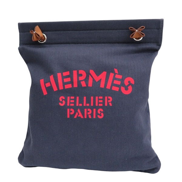 藍色 帆布 Aline Grooming 肩背包 K刻【HERMES 愛馬仕】 H000867EKAC