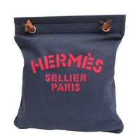 藍色 帆布 Aline Grooming 肩背包 K刻【HERMES 愛馬仕】 H000867EKAC