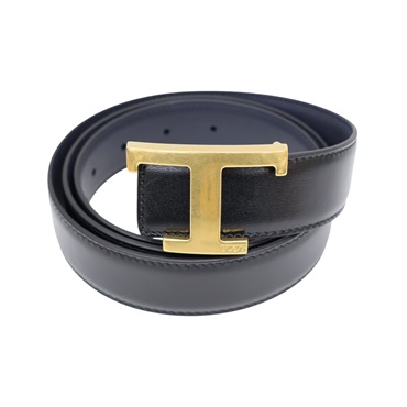 黑色牛皮 雙面 皮帶【TODS 托德斯】