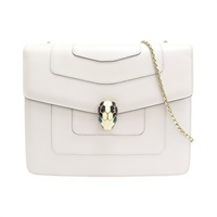 奶白色 牛皮 Serpenti Forever 肩背包【BVLGARI 寶格麗】