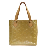 卡其色 漆皮皮革 Vernis Houston 手提包【LOUIS VUITTON LV 路易威登】 M91004