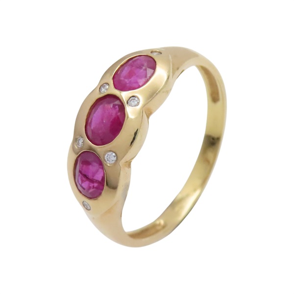 14K黃金 紅鑽石 戒指【JEWELRY 無品牌珠寶】 Ruby 2.6g