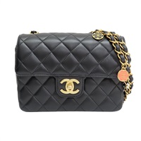 黑色 菱格紋 羊皮 23C 金幣 鍊帶 肩背包 AS3737【CHANEL 香奈兒】 AS3737