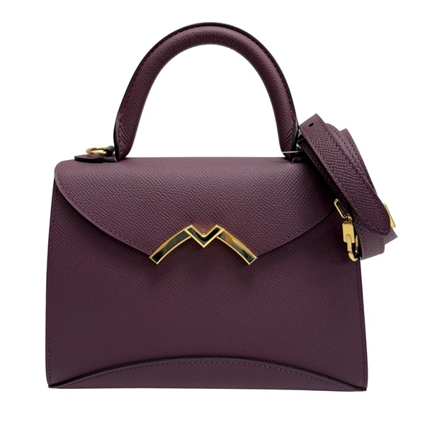 紫色 皮革 Gabrielle BB 兩用包 金扣 【Moynat 摩奈】 C10577