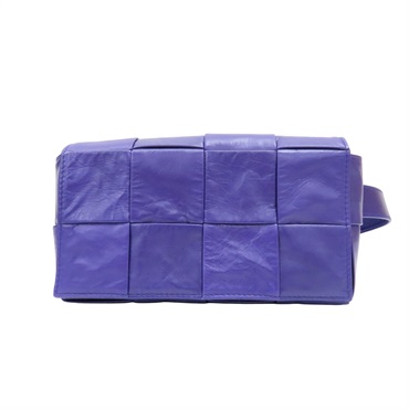 紫色 編織羊皮 Cassette 胸包 腰包【BOTTEGA VENETA 寶緹嘉】