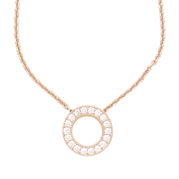 玫瑰金 925純銀 鑽石 Pandora 項鍊【JEWELRY 無品牌珠寶】 Pandora 3.75g