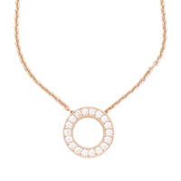 玫瑰金 925純銀 鑽石 Pandora 項鍊【JEWELRY 無品牌珠寶】 Pandora 3.75g