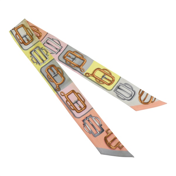 多色 Attrage Buckle 絲綢 絲巾 Twilly【HERMES 愛馬仕】 H063983S