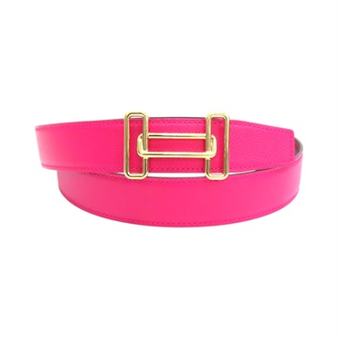 粉色 Epsom牛皮 皮帶 Y刻【HERMES 愛馬仕】