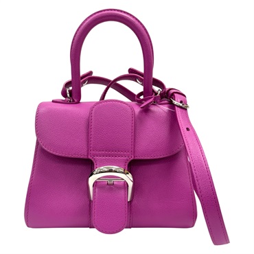 粉紅色 紫色 牛皮 Brillant Mini 兩用包 【DELVAUX 徳爾沃】 AA0406AAM099ZDO