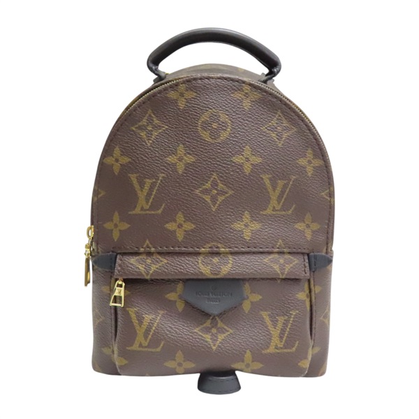 棕色 原花帆布 Palm Springs Mini 後背包【LOUIS VUITTON LV 路易威登】 M44873