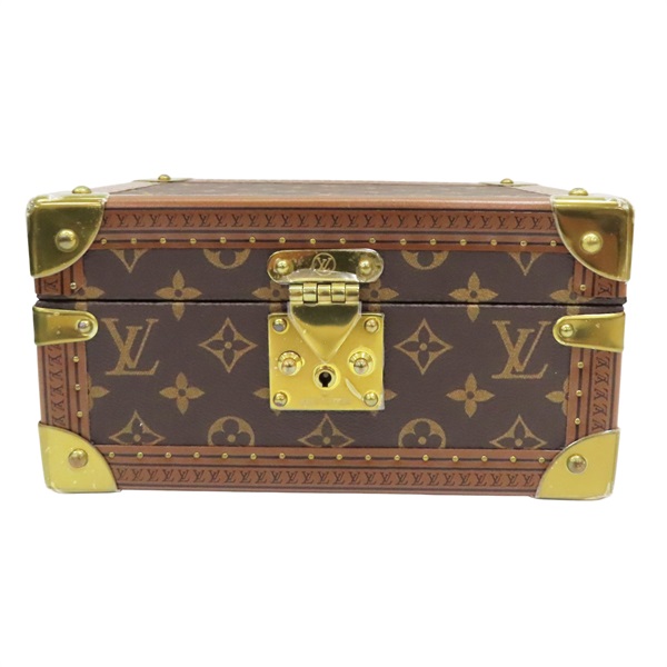 棕色 原花 PVC塗層帆布 珠寶盒【LOUIS VUITTON LV 路易威登】 M47023