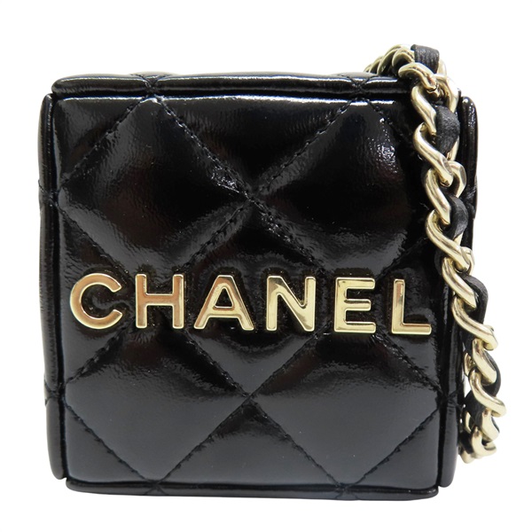 黑色 亮面牛皮 骰子 肩背包【CHANEL 香奈兒】 AP3154