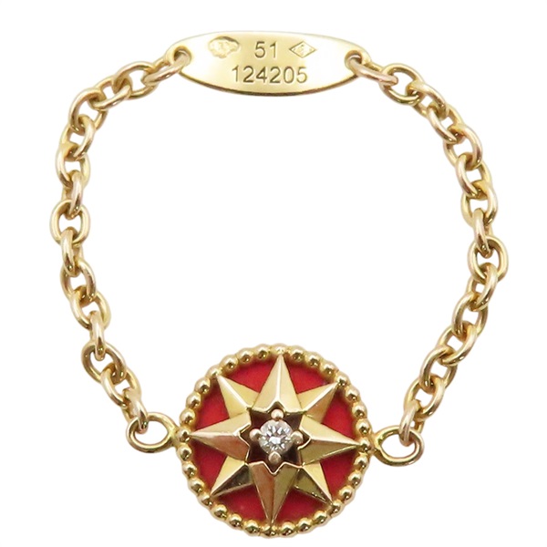 18K玫瑰金 Rose des Vents 鏈戒【Dior 迪奧】