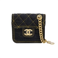 黑色 丹寧 吊飾【CHANEL 香奈兒】