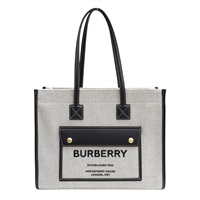 黑色帆布 肩背包 8044137【BURBERRY 巴寶莉】 8044137
