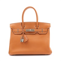 HERMES 愛馬仕 Birkin 30 柏金包 手提包 金棕色 Togo牛皮 □M刻 銀扣